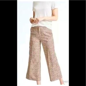 Banana republic wide leg cropped pants